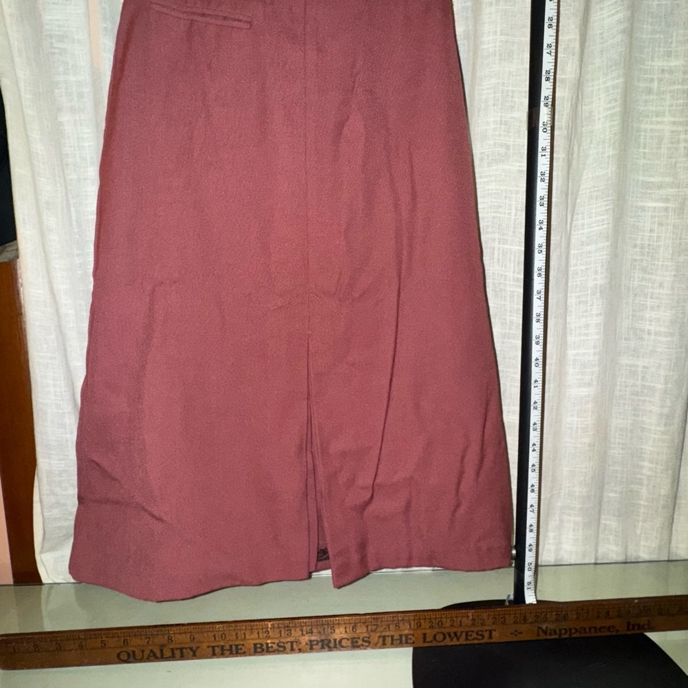 Chic Maroon Maxi Skirt for Women